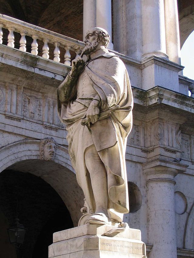 Palladio standbeeld in Vicenza