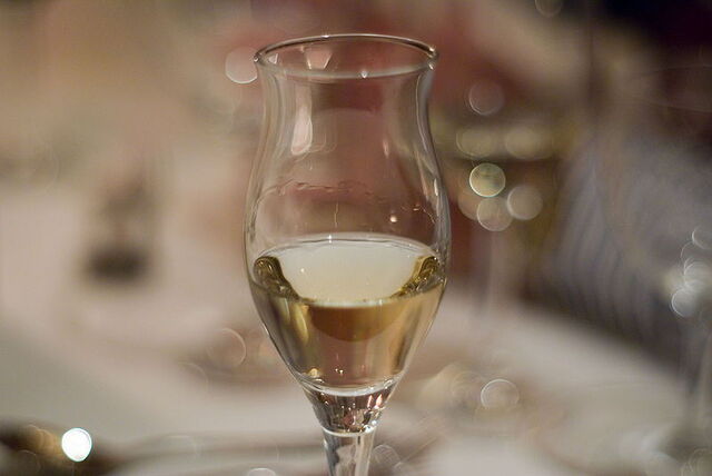een glas grappa