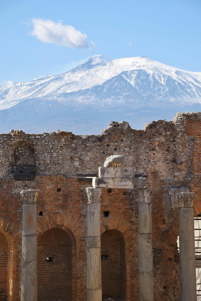 Etna vanaf Taormina