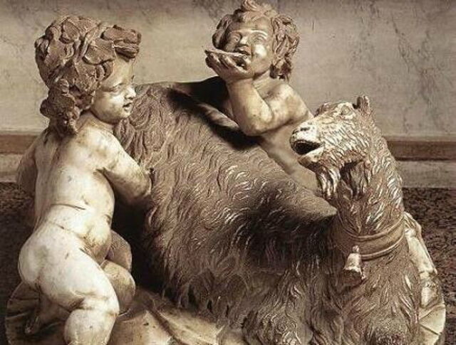 Bernini, geit met kinderen