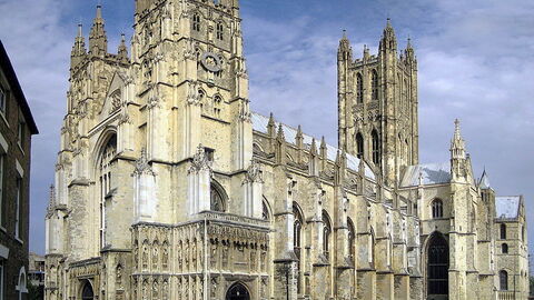 Begin van de Francigena bij Canterbury