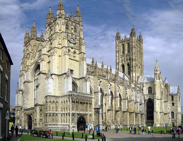 Begin van de Francigena bij Canterbury