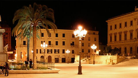 het hoofdplein in sassari