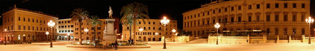 het hoofdplein in sassari