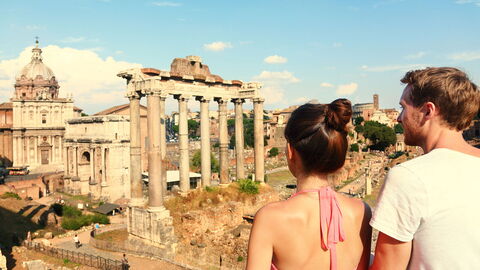 Touristen in Rome
