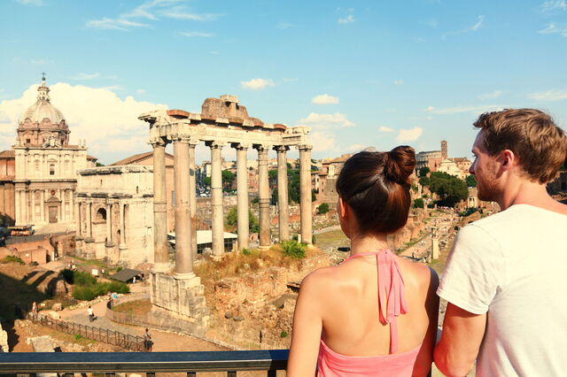 Touristen in Rome