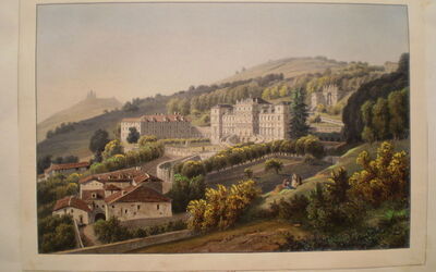 Uitzicht over Villa Della Regina