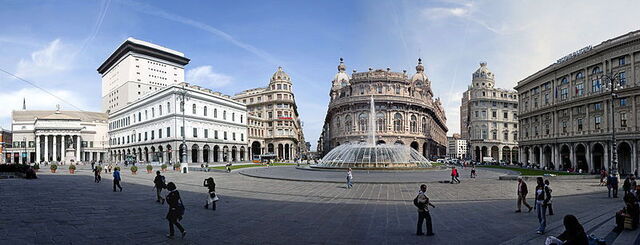 Genua's Piazza di Ferrari