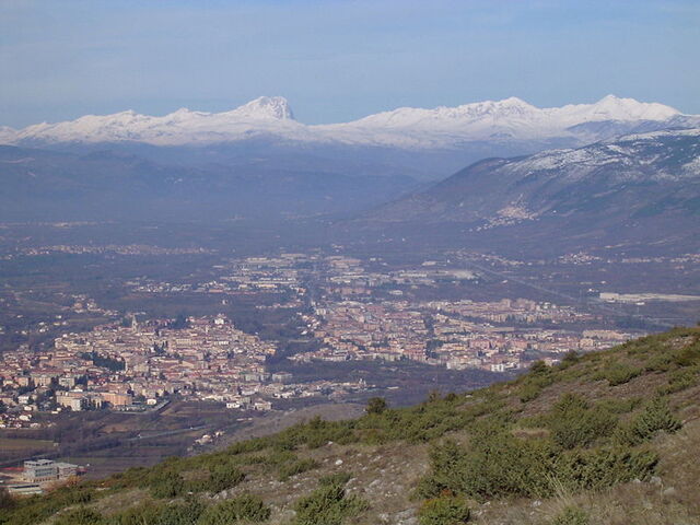 Zicht op Sulmona