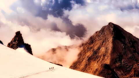 Sneeuw landschap in Italië