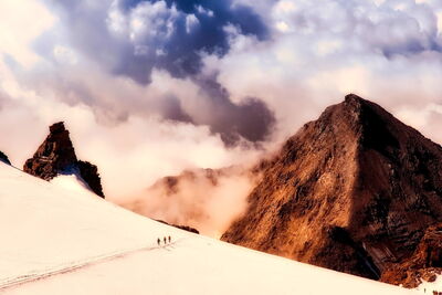 Sneeuw landschap in Italië