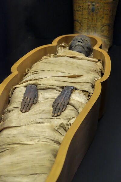 Een mummie in de Vaticaanse Musea
