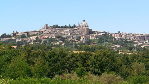 Zicht op Montefiascone