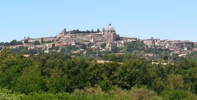 Zicht op Montefiascone