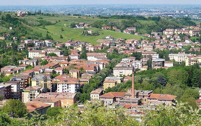 Panorama van Salsomaggiore Terme