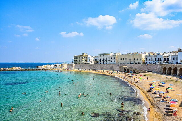 Het strand bij Gallipoli