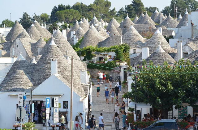 Een dak van een trullo