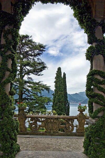 Uitzicht vanuit Villa del Balbianello