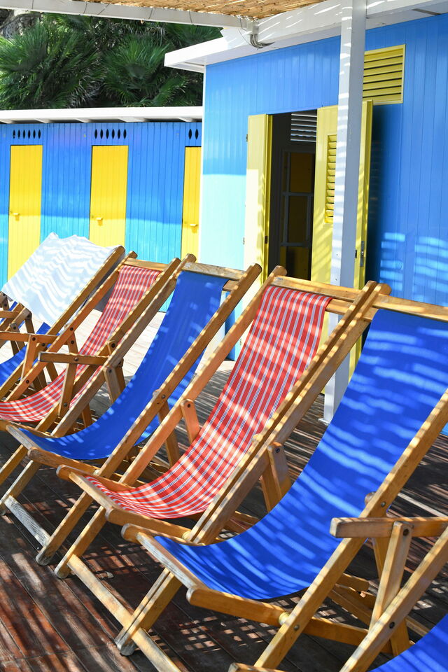 Stoelen op deck, Capri