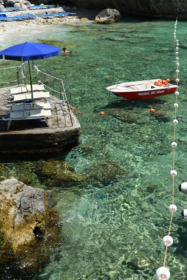 De zee in Capri