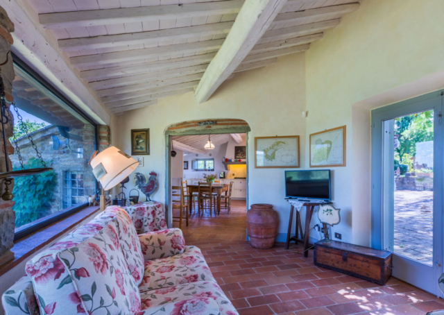 Casa Aia, woonkamer