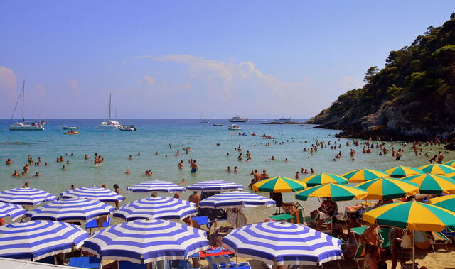 Een strand in Gargano