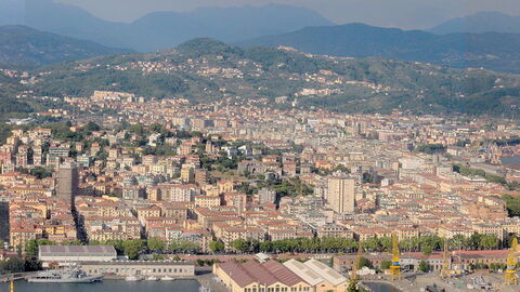 Zicht op La Spezia