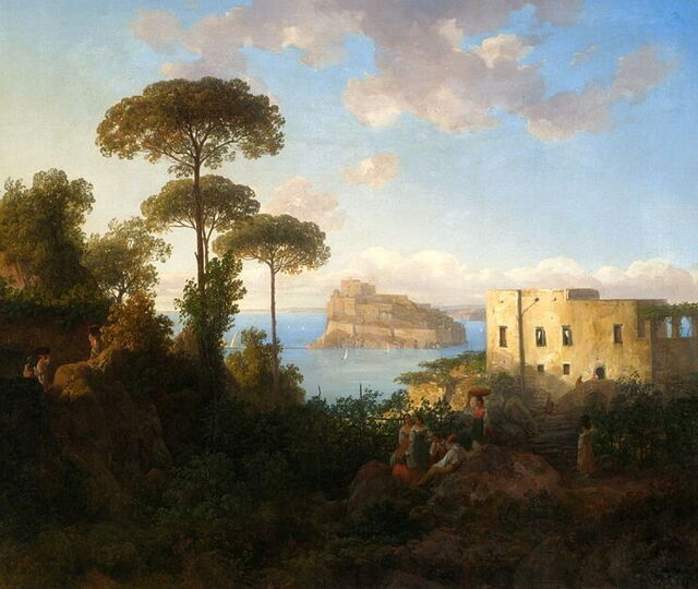 Ischia landschap, Thomas Ender