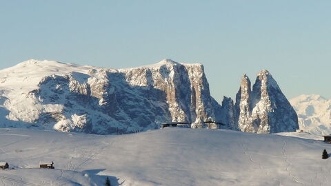 Altipiano dello Sciliar in de winter