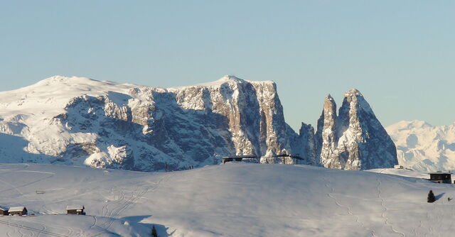Altipiano dello Sciliar in de winter