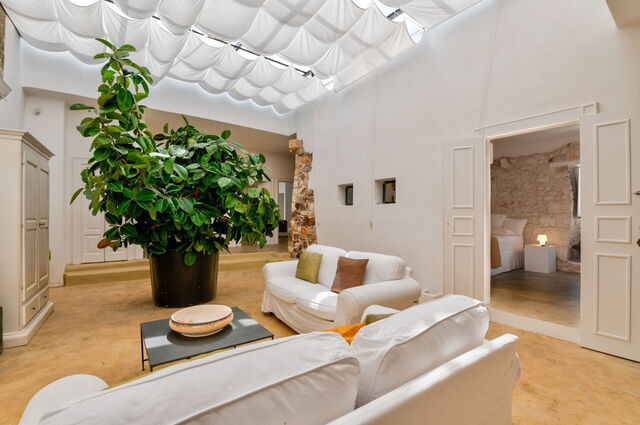 Masseria Isaia, woonkamer