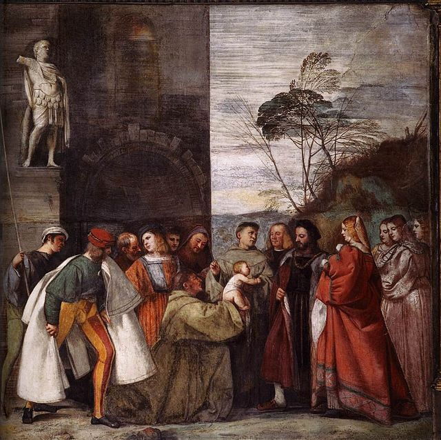 Mirakel van de Pasgeborene, Titian