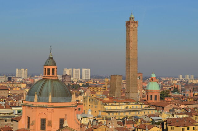Uitzicht op Bologna