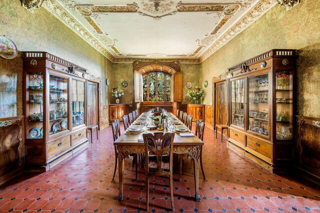 Castello Di Cafaggio, eetkamer