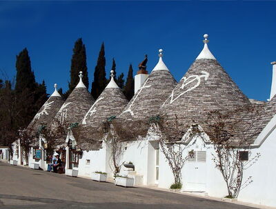 De beruchte Trulli gebouwen