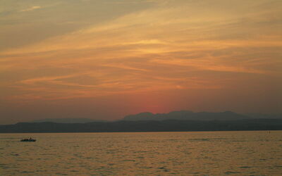 Zonsondergang in Sirmione