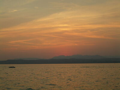 Zonsondergang in Sirmione