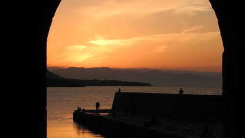 Cefalù, zonsondergang