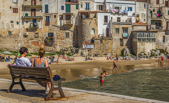 Cefalù, baai