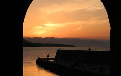 Cefalù, zonsondergang