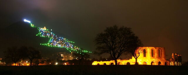 Monte Ingino Kerstboom