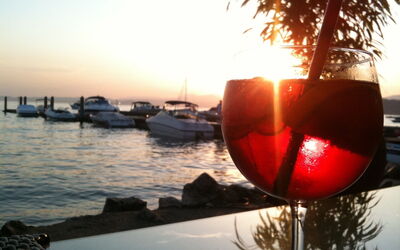 Uitzicht over het Gardameer