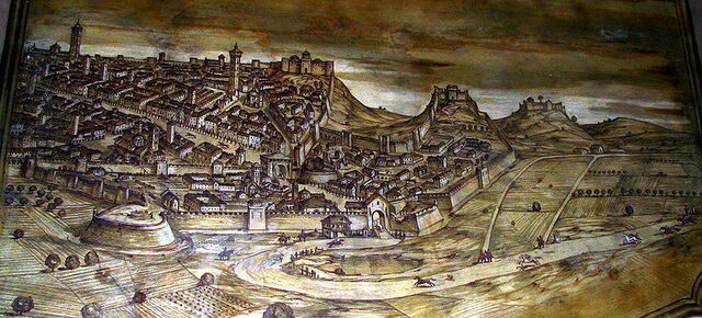 Fresco van Palio di Asti