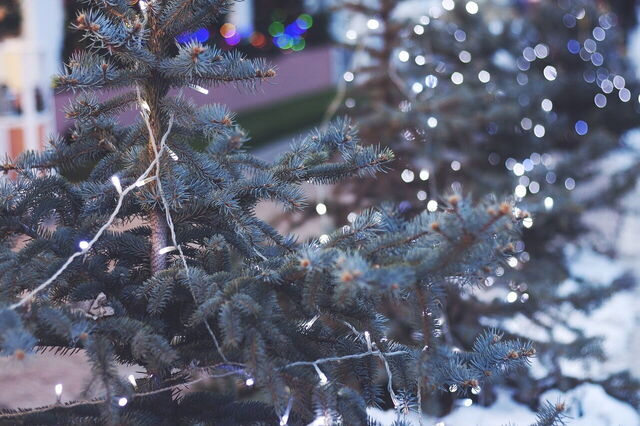 Kerstlichten in Rome