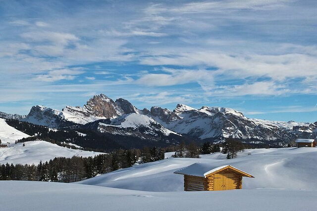 Alpe di Siusi, sneeuw