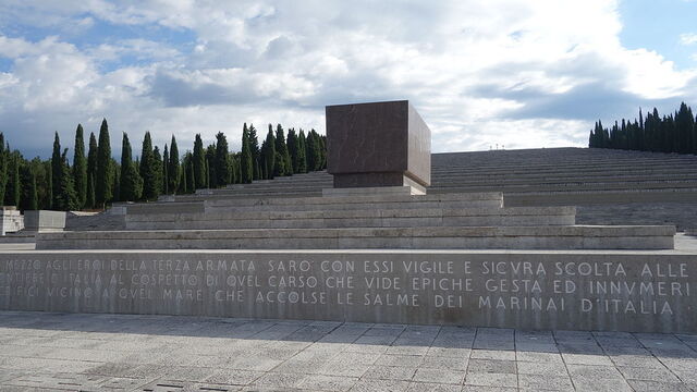 Militair herdenkingsmonument bij Redipuglia