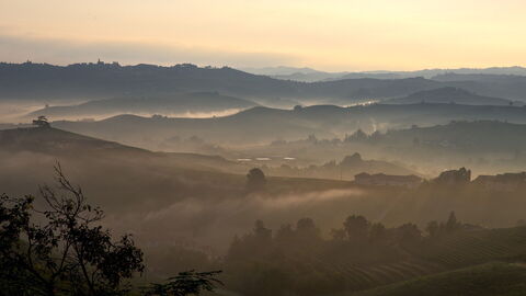 Zonsopgang in Piëmont