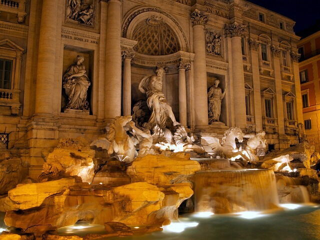 Trevi fontein in Rome