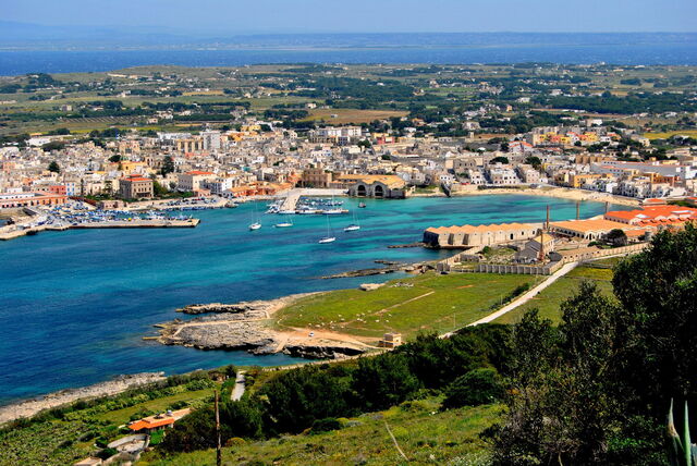 Uitzicht op Favignana