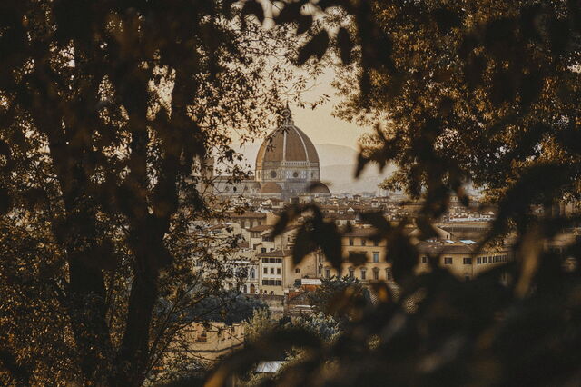 Uitzicht op de Duomo in Florence
